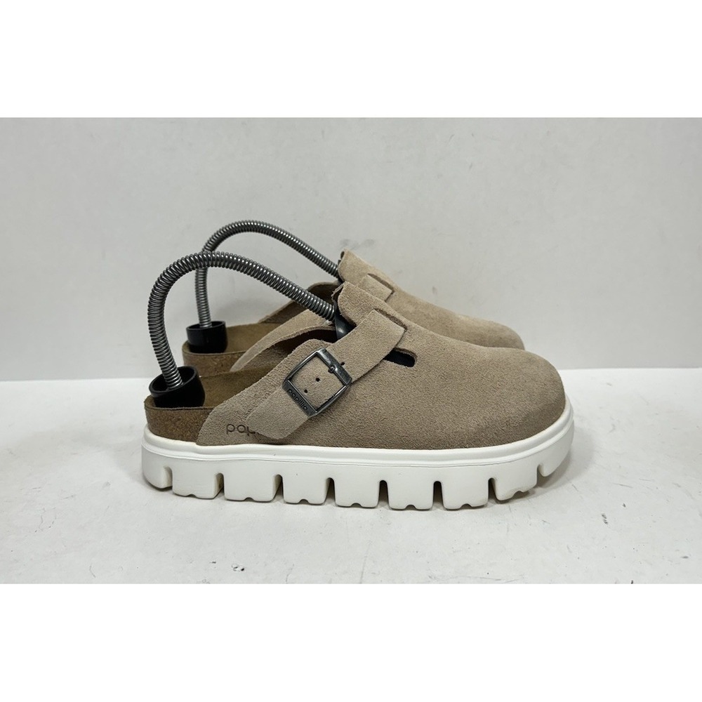 Birkenstock Boston Papillio Chunky Platform Clog Women's Size 6 / 37 Sand